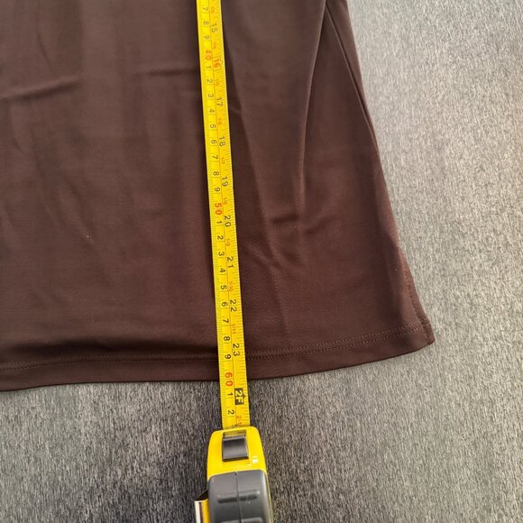 Lauren Ralph Lauren Women's Dark Choco Anglesey Top With Collar, Size P/M NWT - Picture 7 of 7